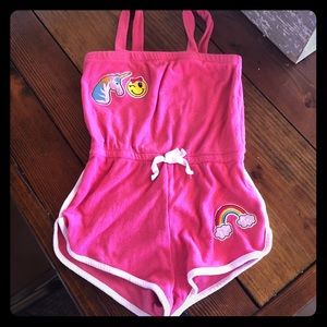 Pink Cover up/ Romper